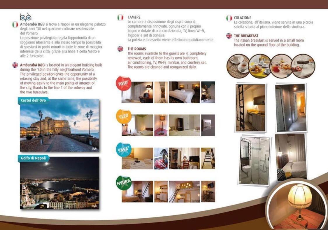 Ambarabà Acomodação com café da manhã Nápoles Exterior foto